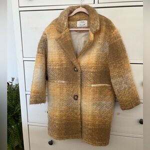 Zara Plaid Coat